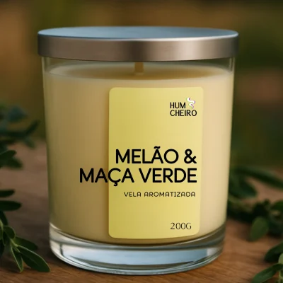Vela Aromática - Melão e Maça Verde - 250g